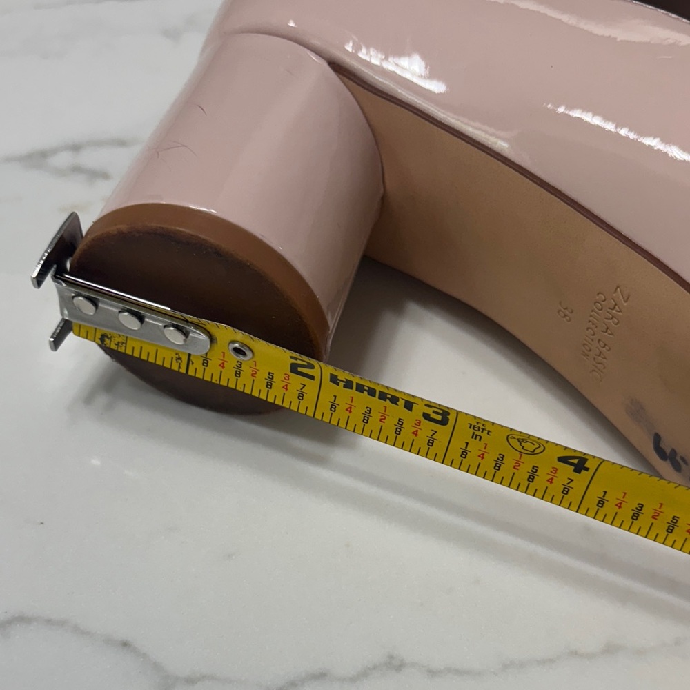 Zara Women's Blush and Wine Heels - Picture 11 of 13
